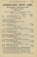 Show Globes with Descriptions and Price List from the Peter Van Schaack & Sons Catalog, circa 1909