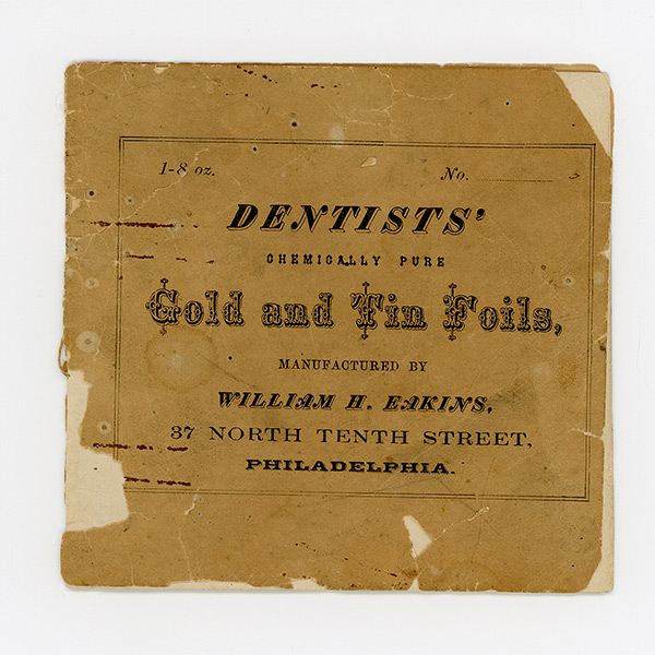 Gold foil, late-19th century, William H