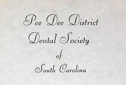 Pee Dee District Dental Society Records collection thumbnail