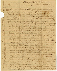 Letter to Jenny, 3-2-1862 (when he is summoned by Secretary of War)