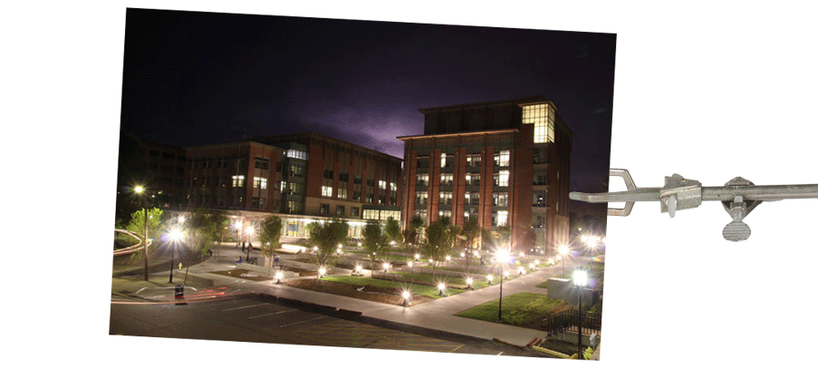 new buildings at night