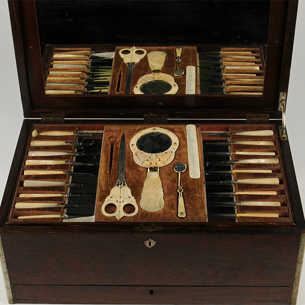 Traveling dental set, mid 19th century, J