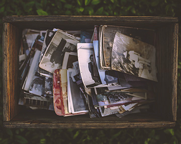 box of photographs
